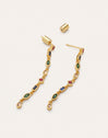 Boucles d'oreilles Cascade Colors Plaqué Or