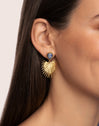 Pendientes Catalina Acero Baño Oro