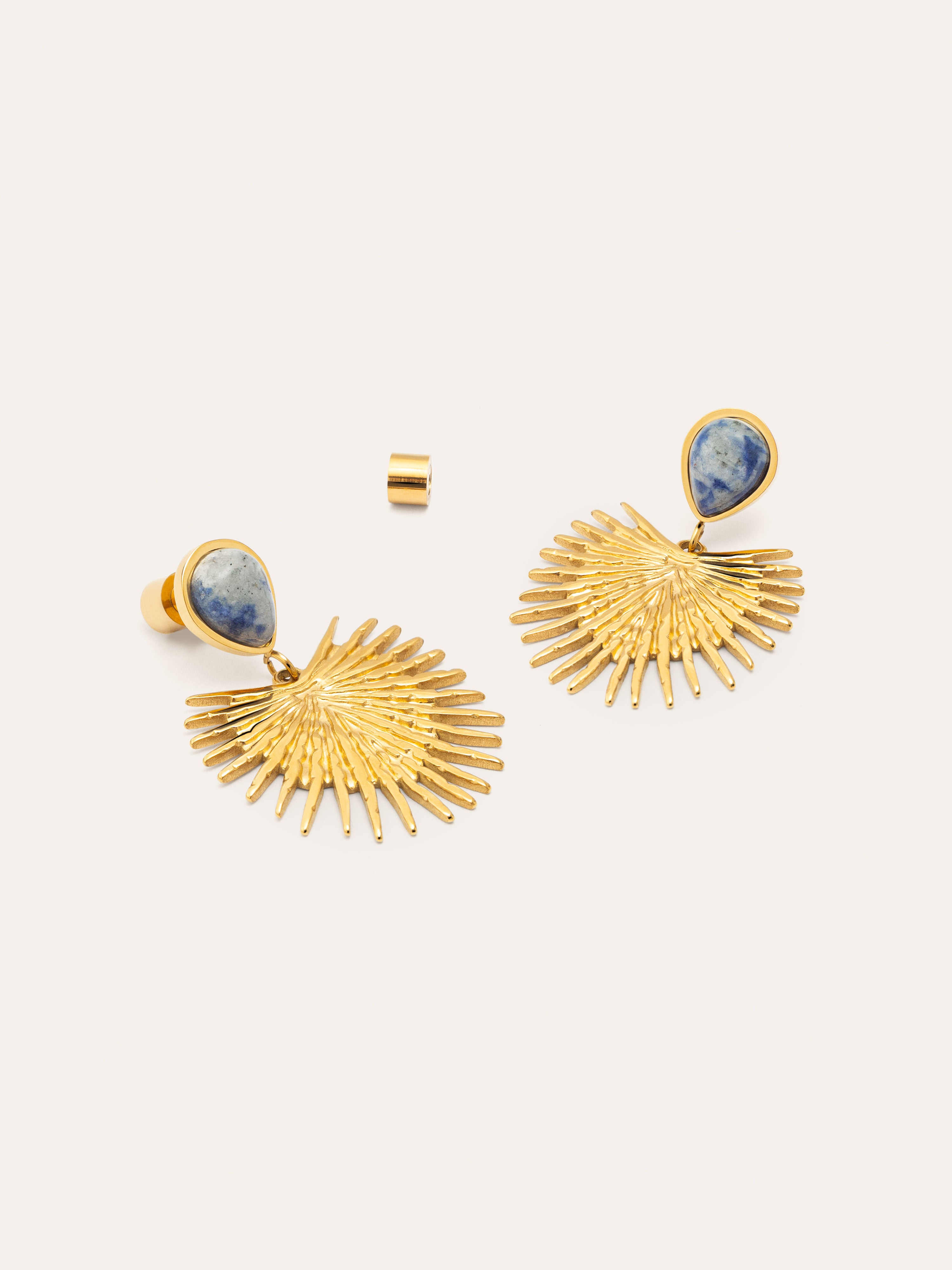 Pendientes Catalina Acero Baño Oro