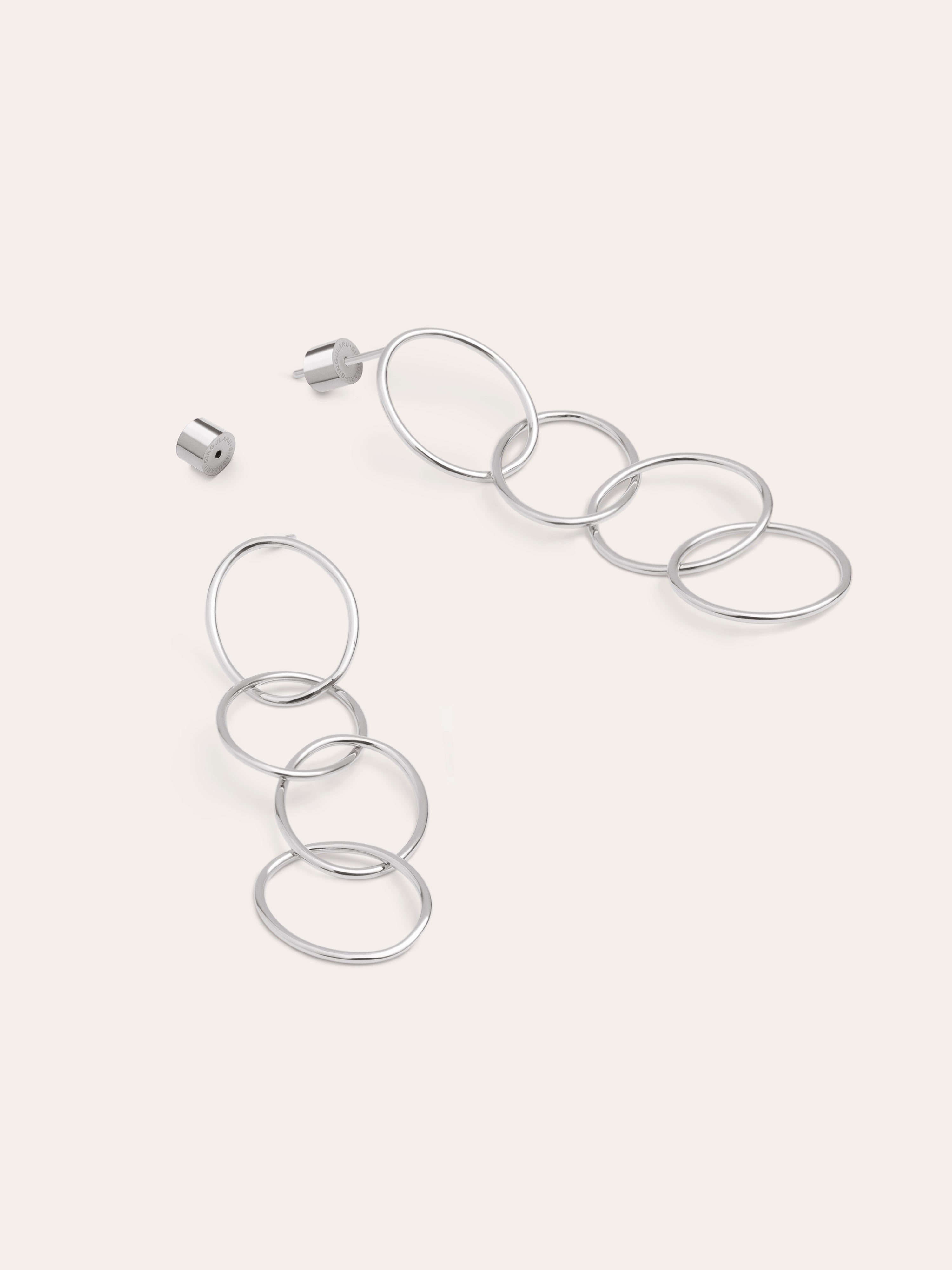 Boucles d'oreilles Cercles & Cercles Acier