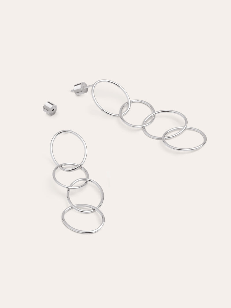Boucles d'oreilles Cercles & Cercles Acier