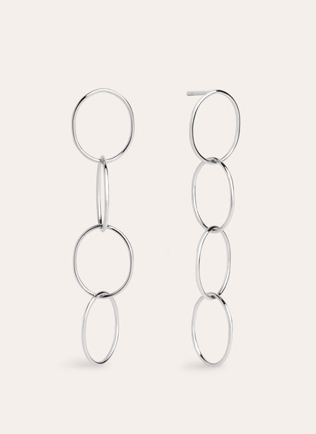 Boucles d'oreilles Cercles & Cercles Acier