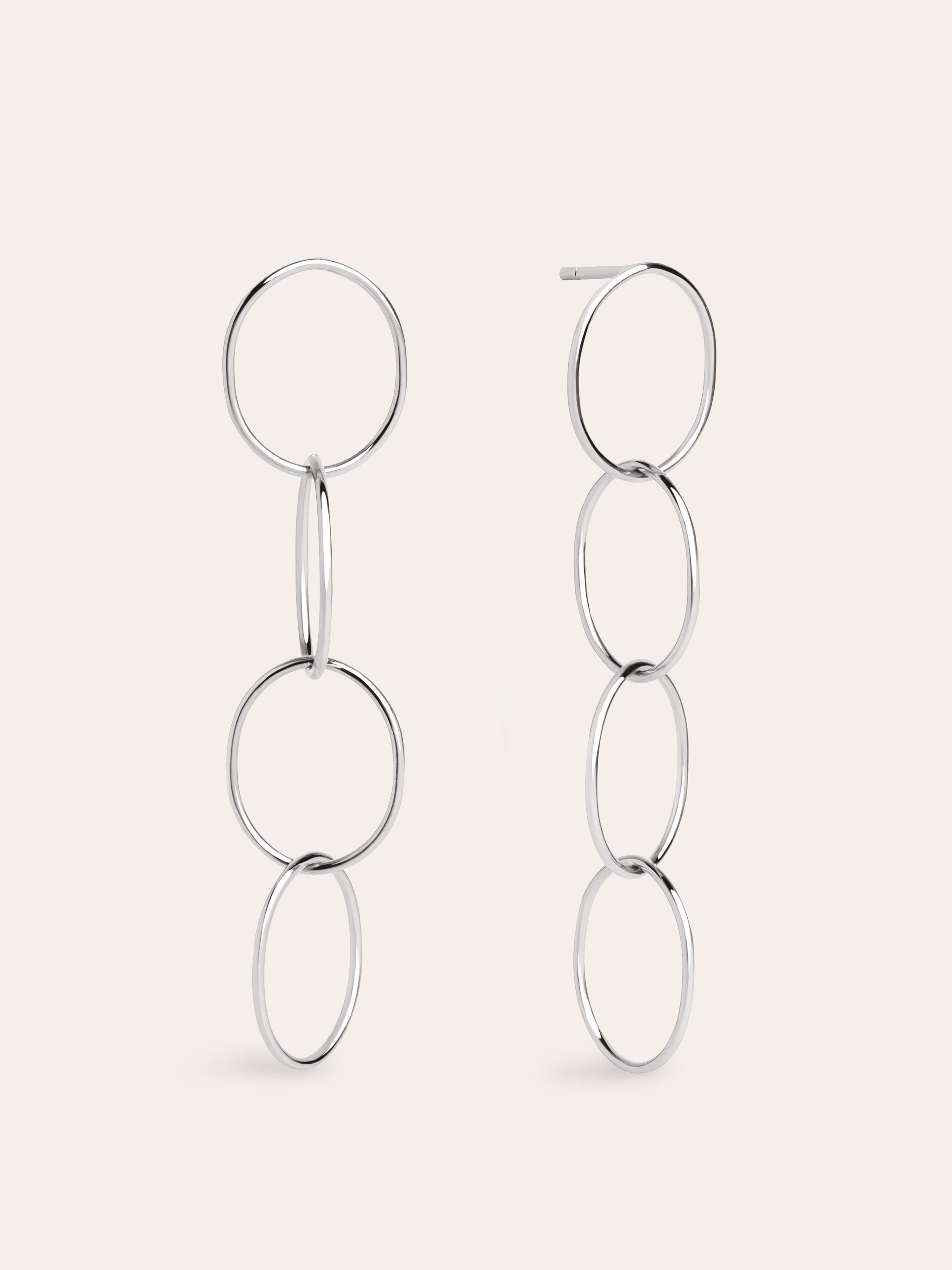 Boucles d'oreilles Cercles & Cercles Acier