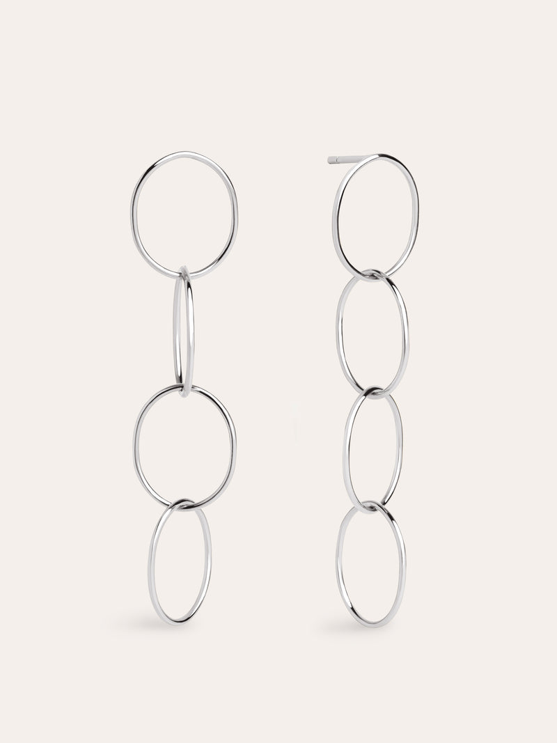 Boucles d'oreilles Cercles & Cercles Acier