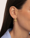Pendientes Gladiolo Baño Oro