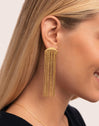 Pendientes Cleopatra Acero Baño Oro