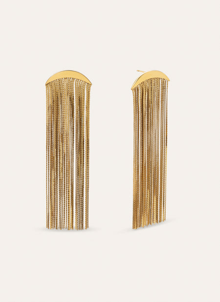 Pendientes Cleopatra Acero Baño Oro