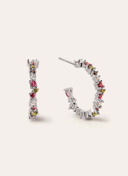 Boucles d'oreilles Créoles Estellar Colors