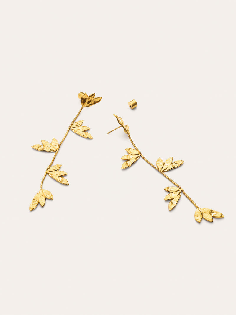 Pendientes Florenda Acero Baño Oro