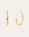 Boucles d'oreilles Goutte Arche Acier Plaqué Or