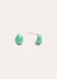 Pendientes Gota Enamel Alea Acero Baño Oro