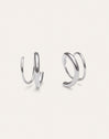 Spiral Drop Earrings Steel