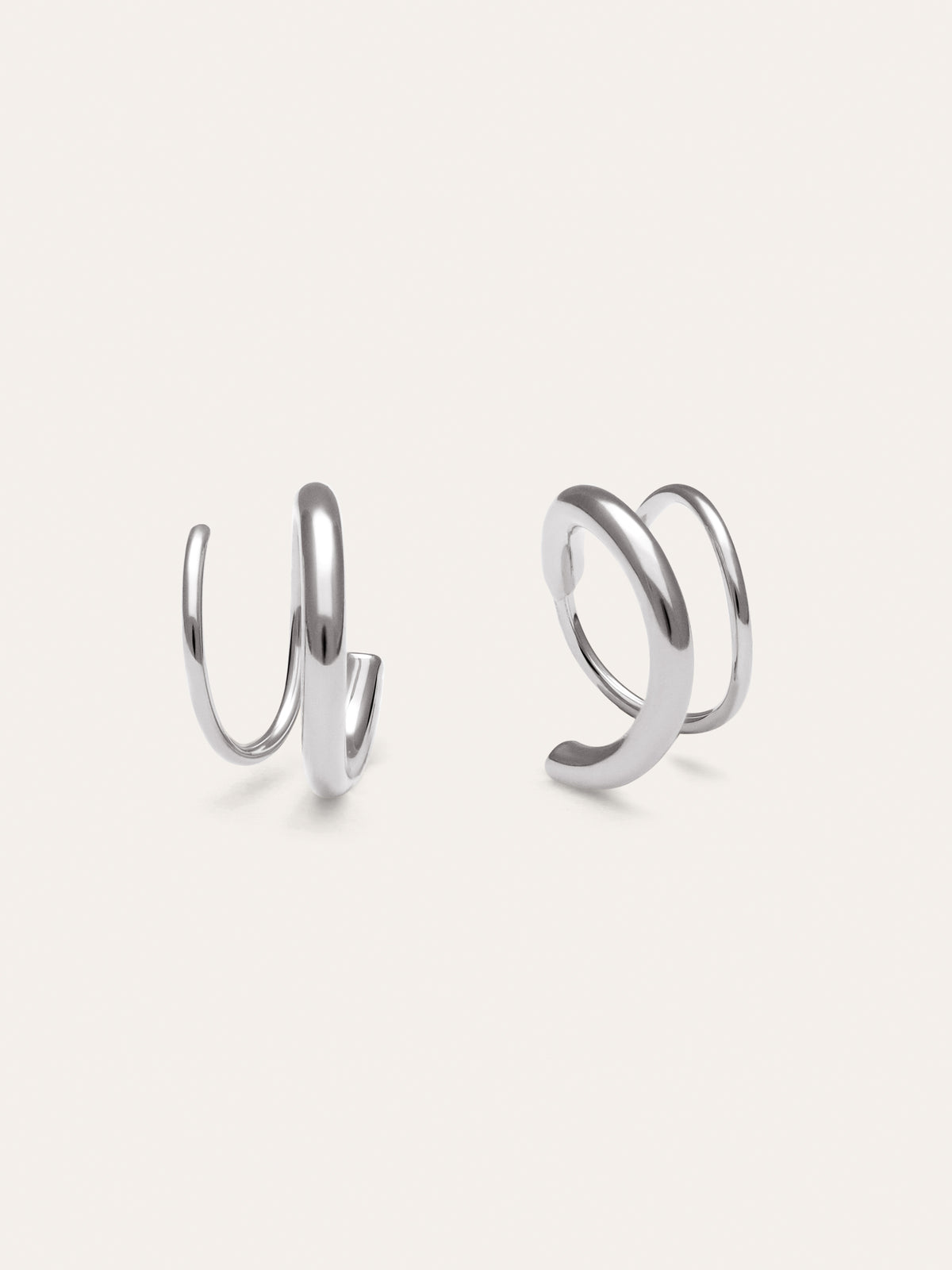 Spiral Drop Earrings Steel