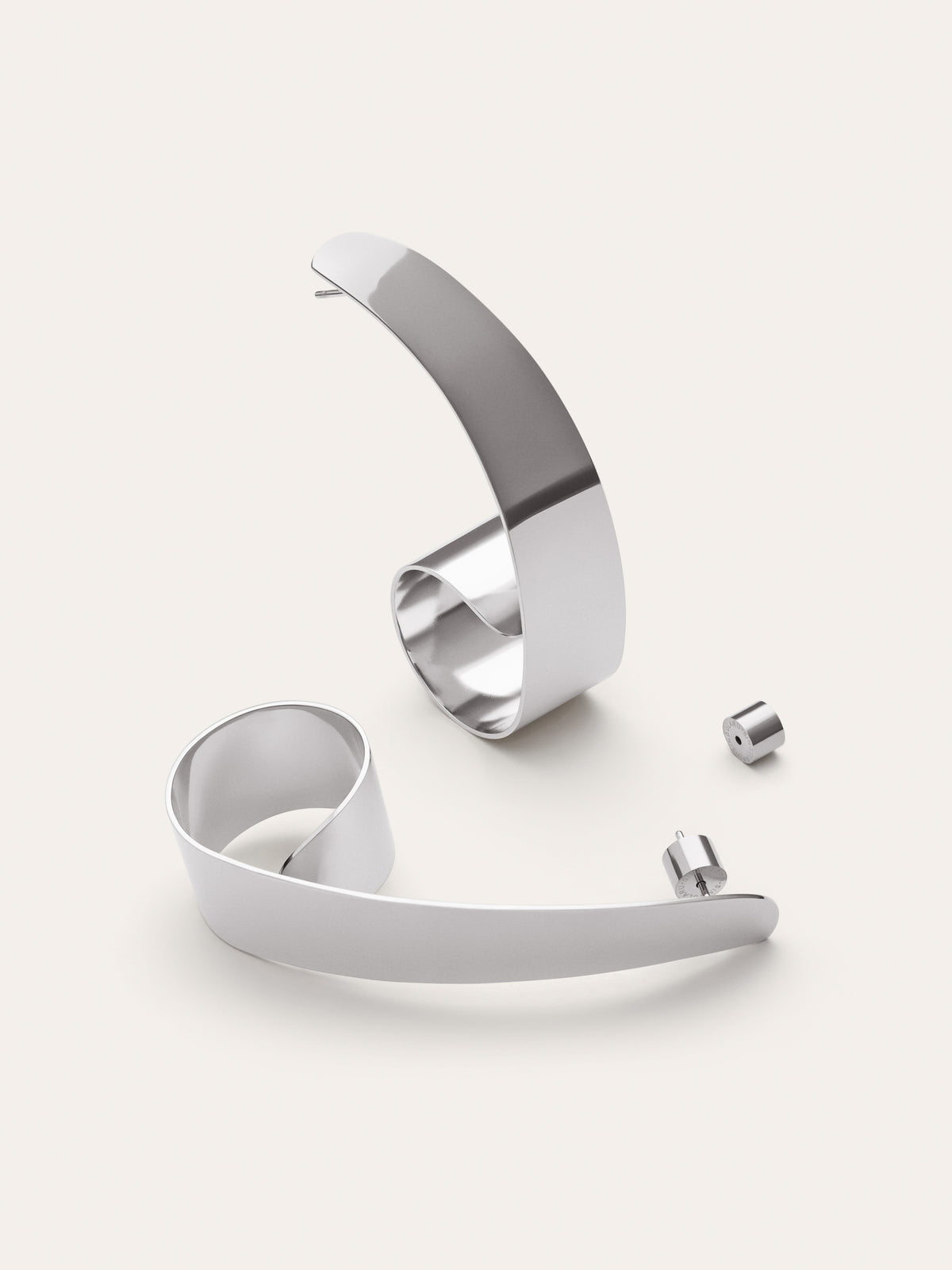Imagen detalle de Pendientes Long Caracola Acero