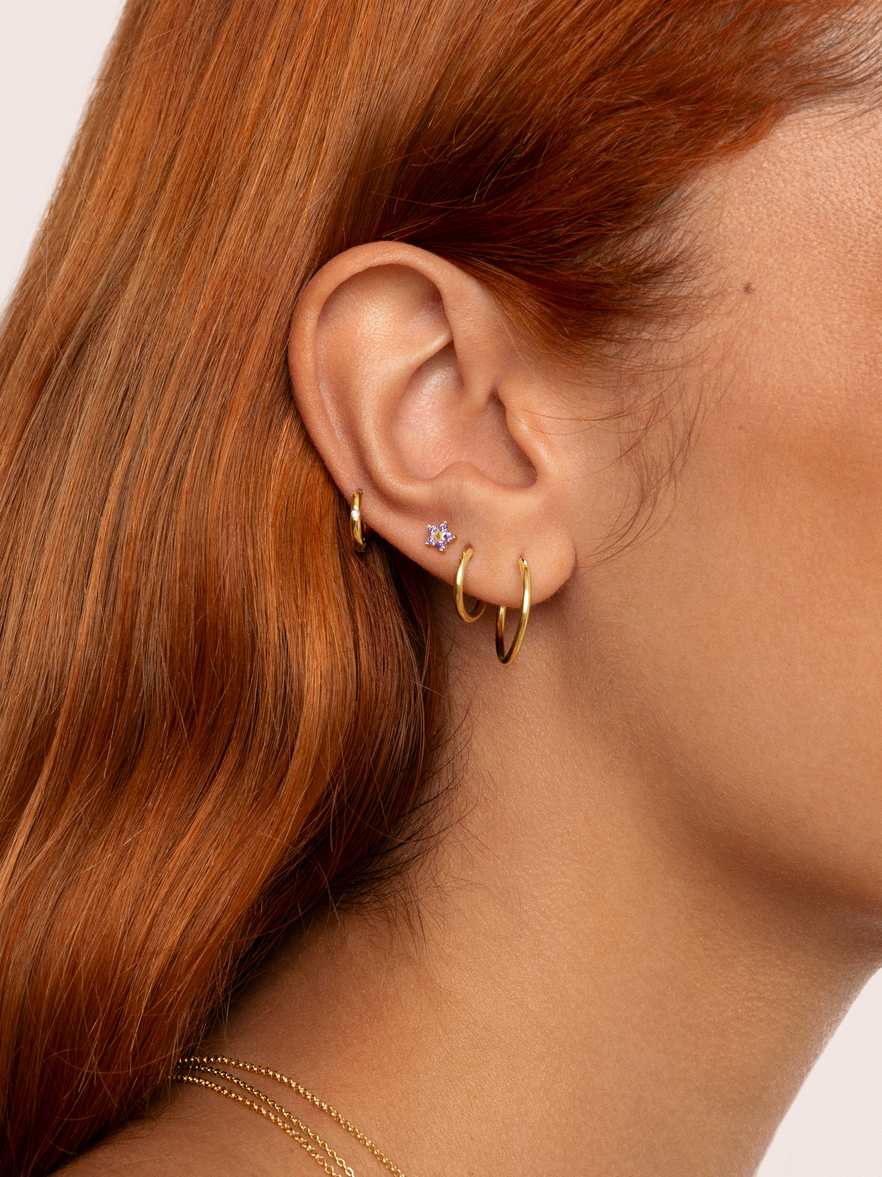 Maria S Gold Hoop Earrings