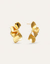 Pendientes Petal Acero Baño Oro