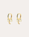 Boucles D'oreilles Midnight Sky plaqué or