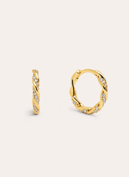 Pendientes Aro Naval Baño Oro