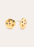 Nébula Stainless Steel Gold Earrings