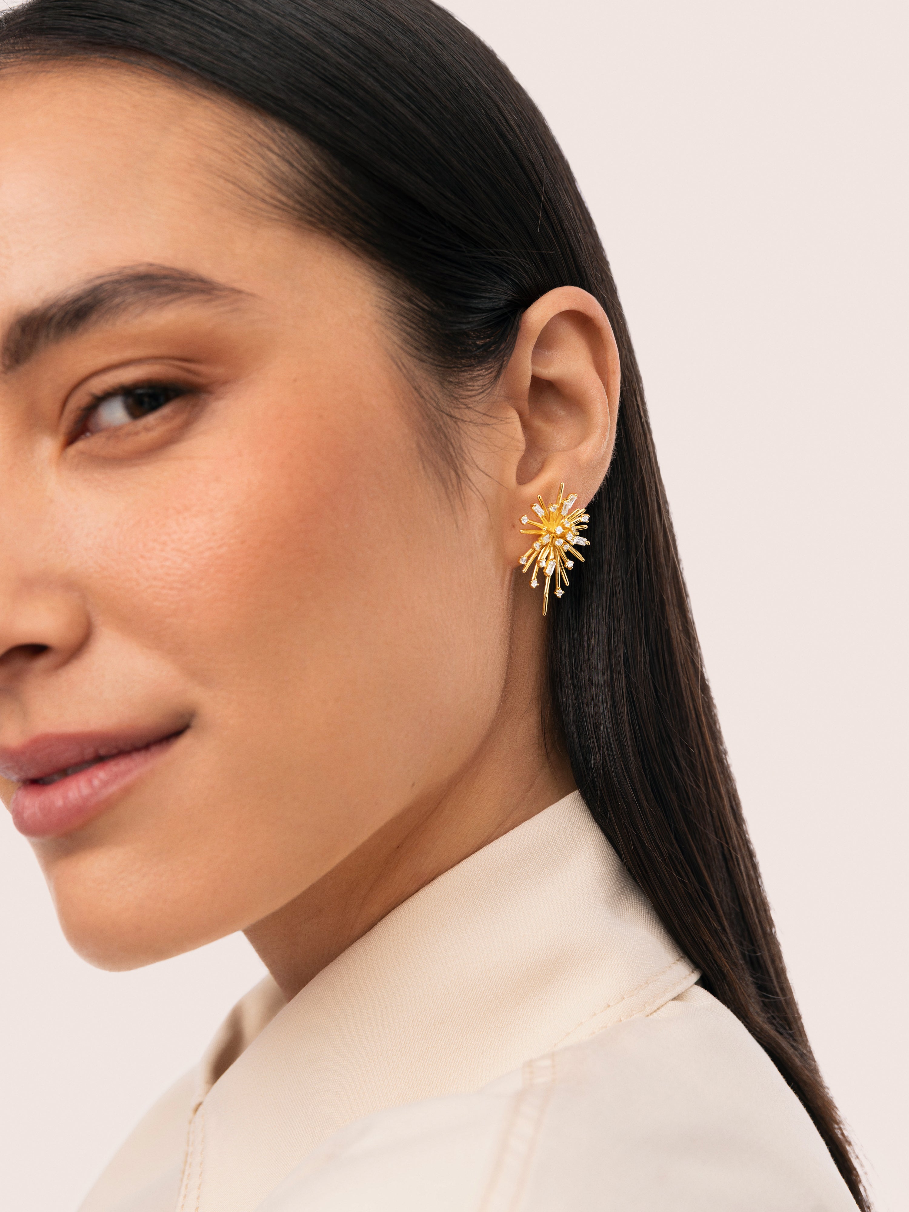 Nit del Foc Ohrringe vergoldet