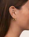 Pendientes Organic Flower Acero Baño Oro