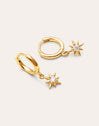 Brincos Polar Star Banhados a Ouro