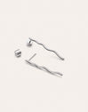 Pendientes Serpiente Acero