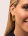 Pendientes Single Pipe Baño Oro