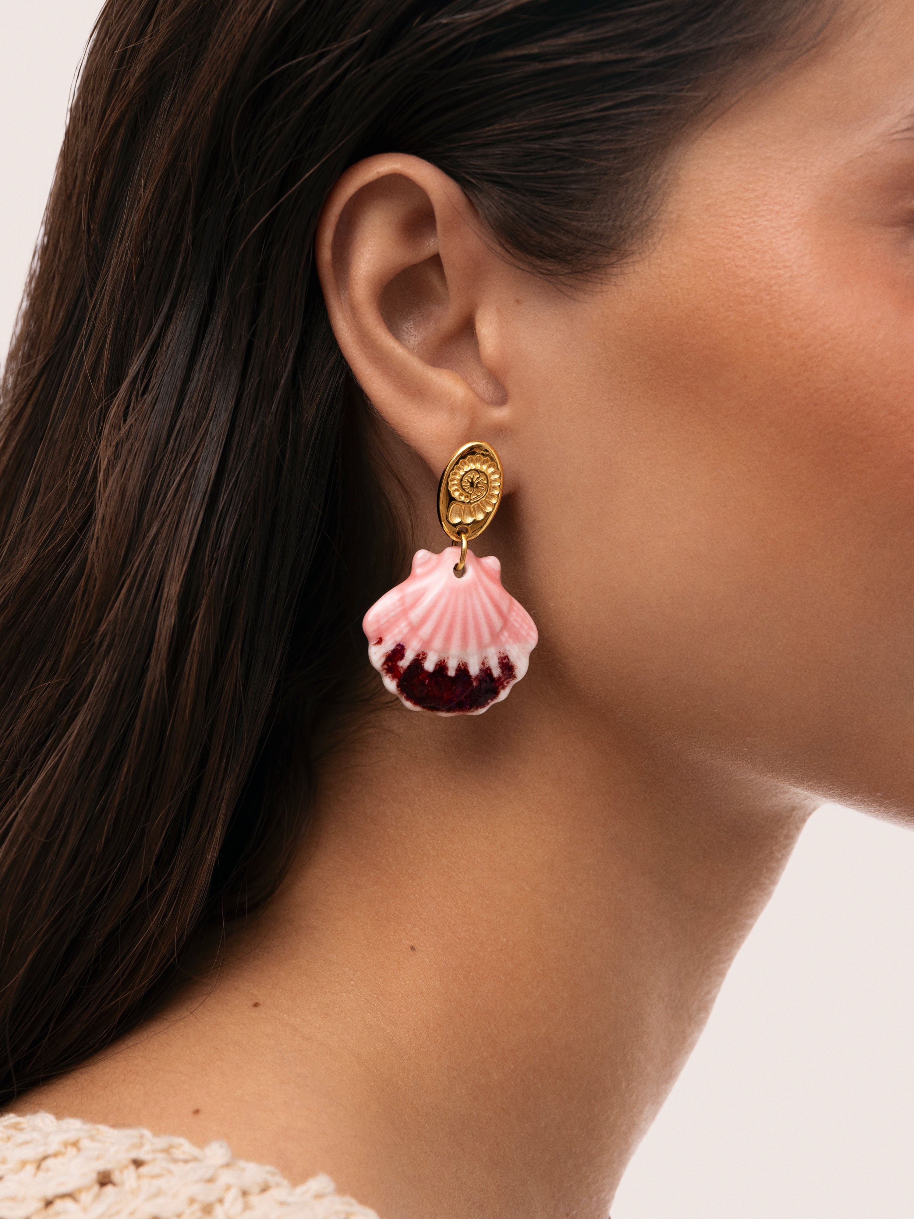 Pendientes Sira Acero Baño Oro
