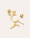 Imagen detalle de Boucles d'oreilles Star Punk Acier Plaqué Or