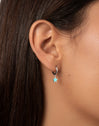 Orecchini a Cerchio Star Sky Enamel Acciaio