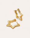 Imagen detalle de Brincos Superstar Sparks Banho a Ouro