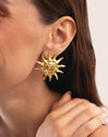 Pendientes Sun Light Acero Baño Oro