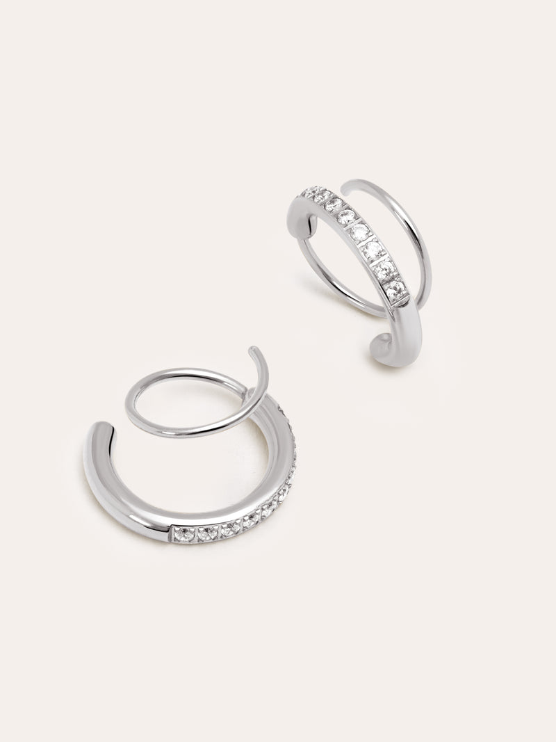Pendientes Swirl Acero