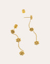 Tiny Daisy Stainless Steel Gold Earrings