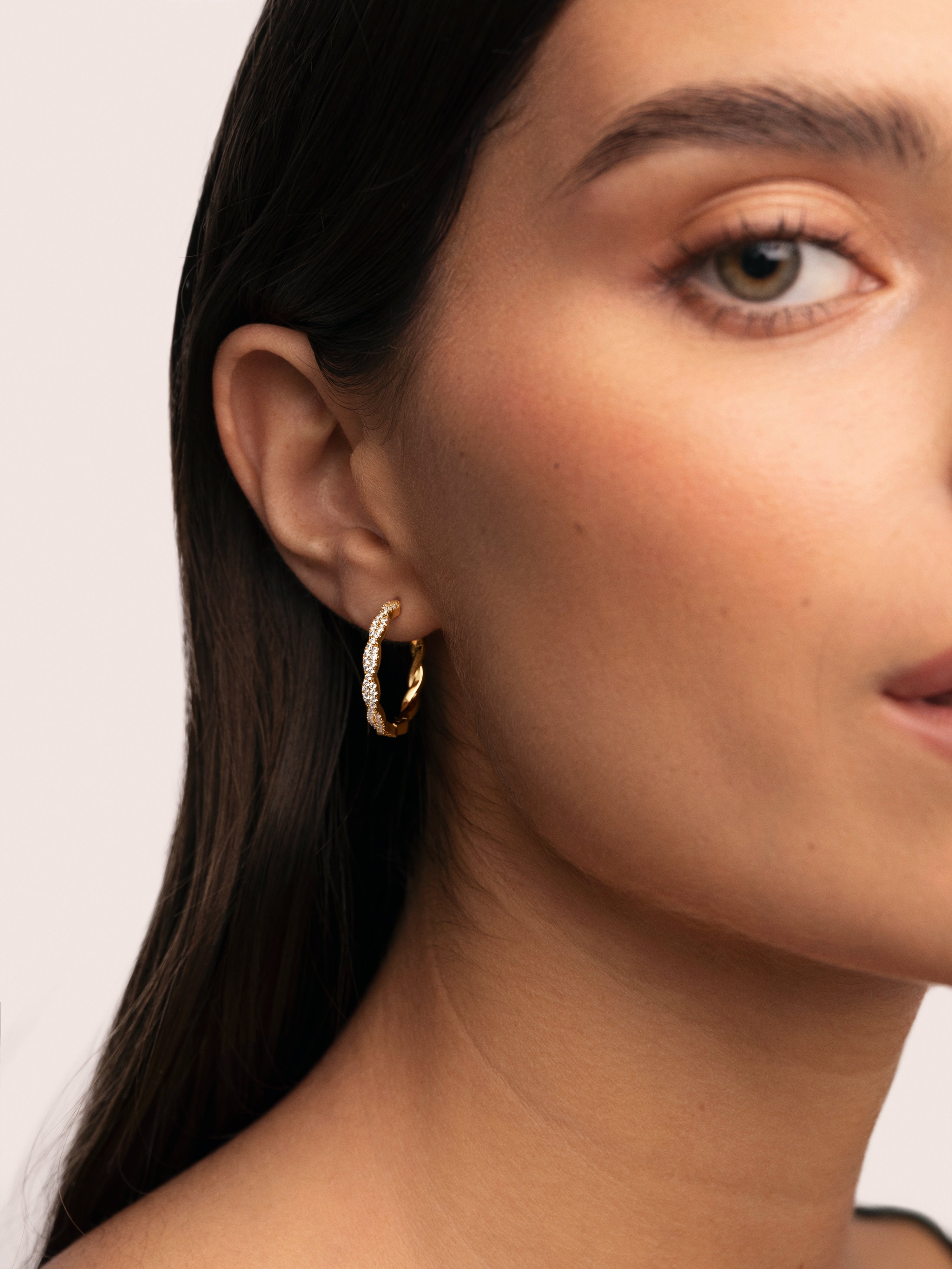 Tressia Spark Gold Earrings