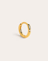Boucle d'oreille simple anneau Klein Spark M plaqué or
