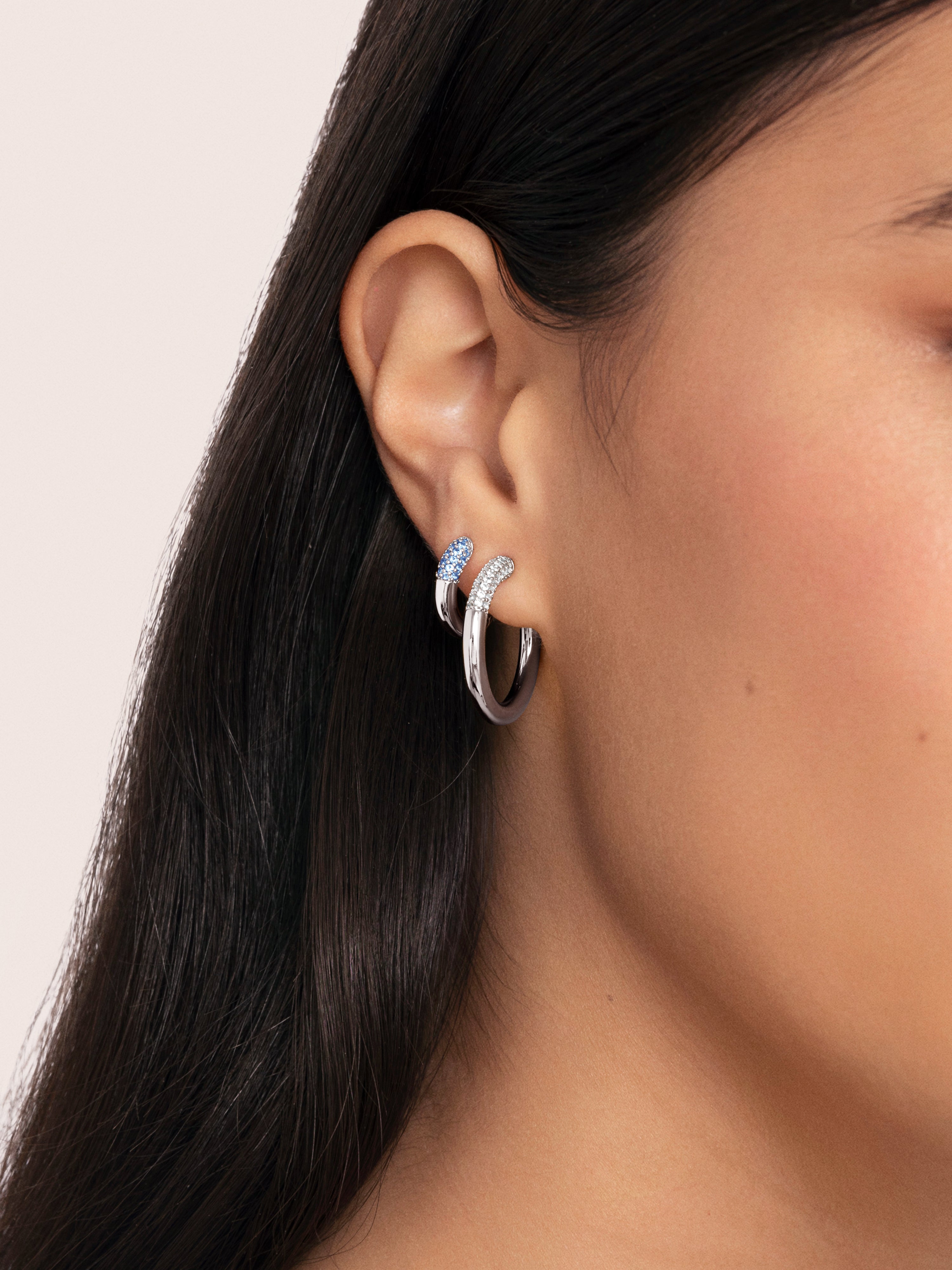 Alma Blue Single Earring