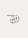 Single Hoop Earring Trio Steel