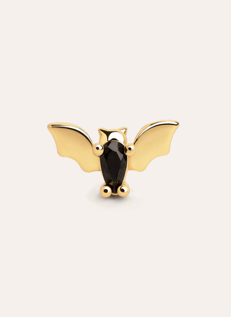 Boo Bat Gold-Plated Single Earring
