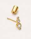 Imagen detalle de Pendiente Suelto Bubbles Spark Baño Oro