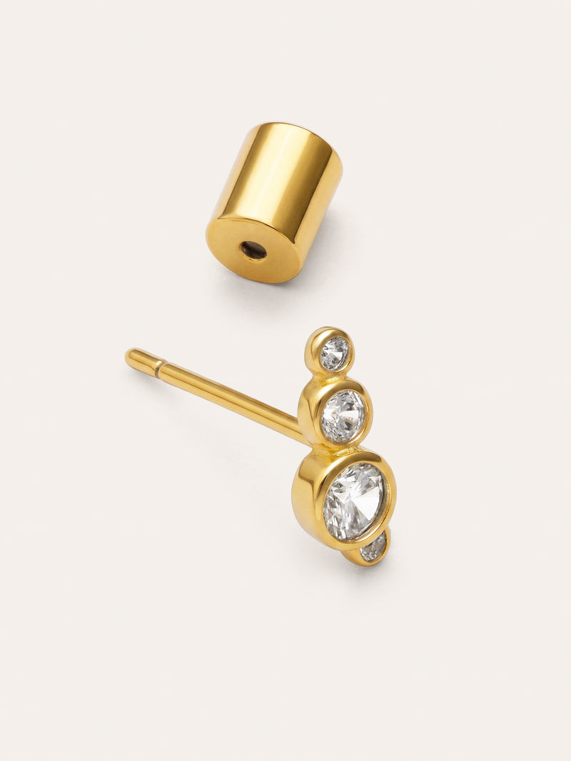 Pendiente Suelto Bubbles Spark Baño Oro