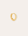 Boucle d'oreille seule Créole Cleo M plaqué or