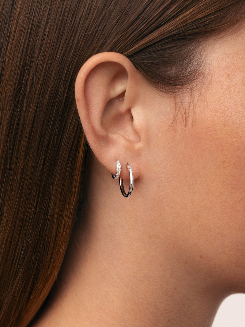 Boucle d'oreille simple Créole Cleo M