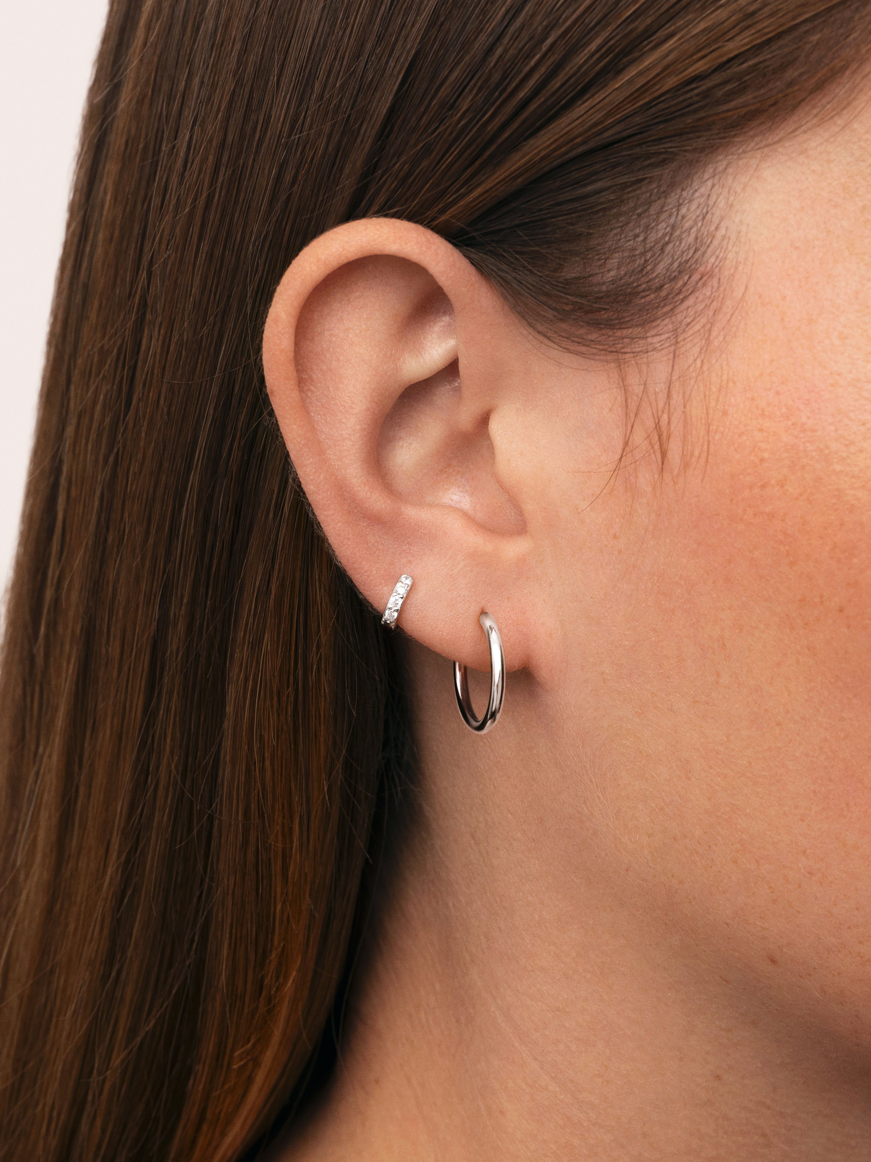 Boucle d'oreille seule Créole Cléo S