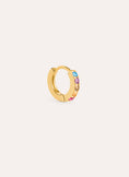 Brinco Solto Argola Cleo M Cores Banho Ouro