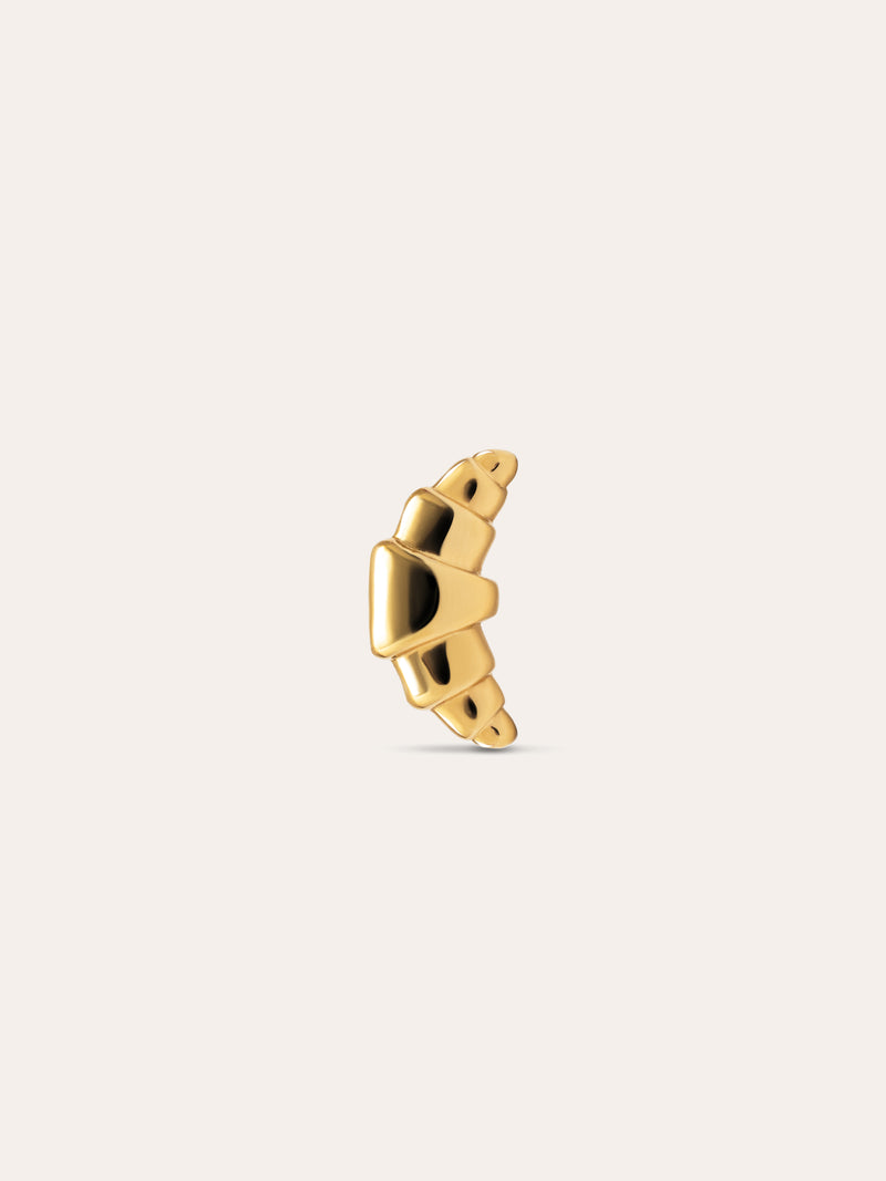 Brinco Individual Croissant Banho de Ouro