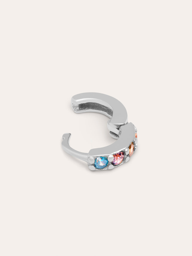Cleo S Colors Aro Einzelner Ohrring Silber