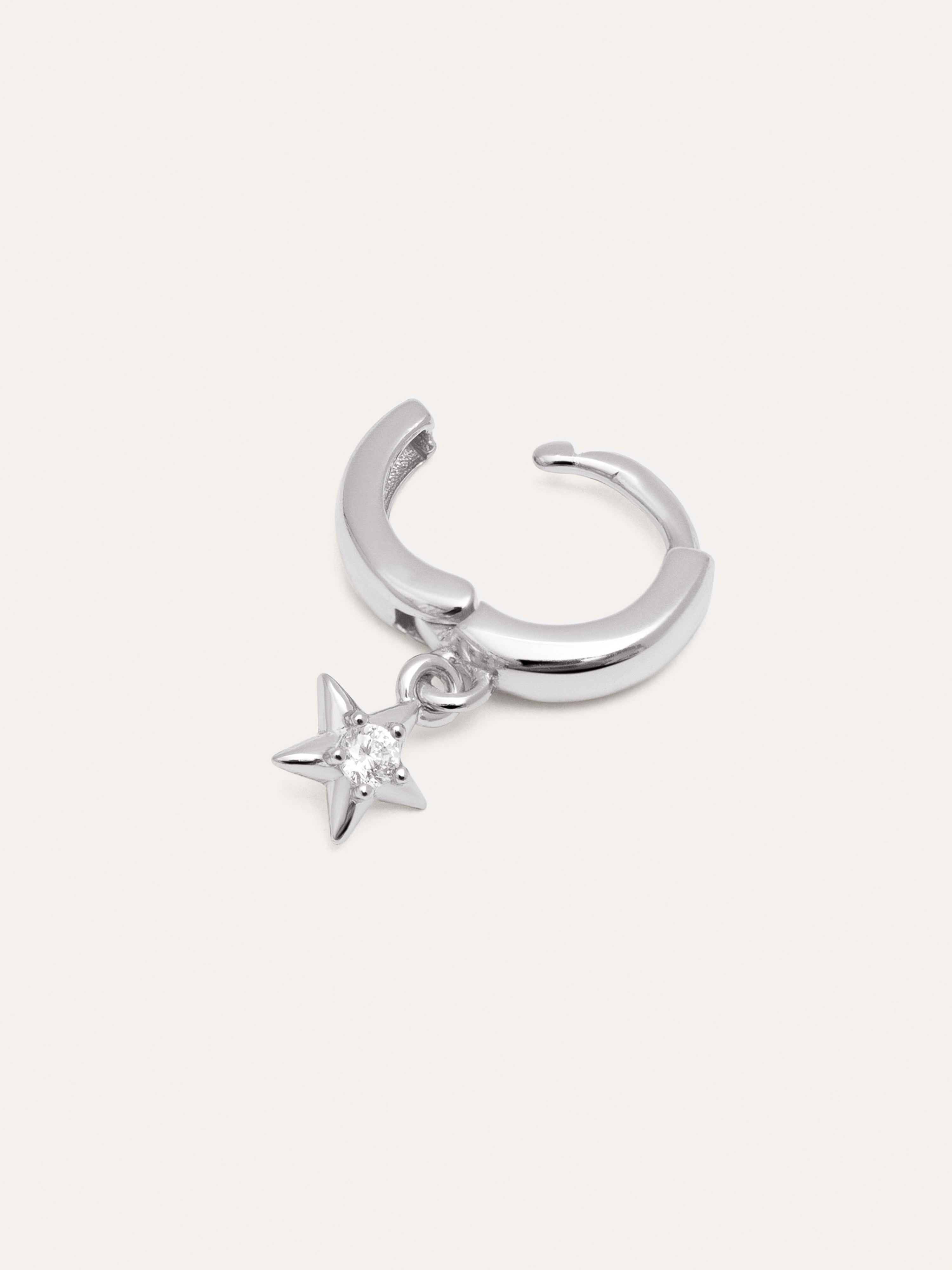 Boucle d'oreille unique Anneau Dance Star