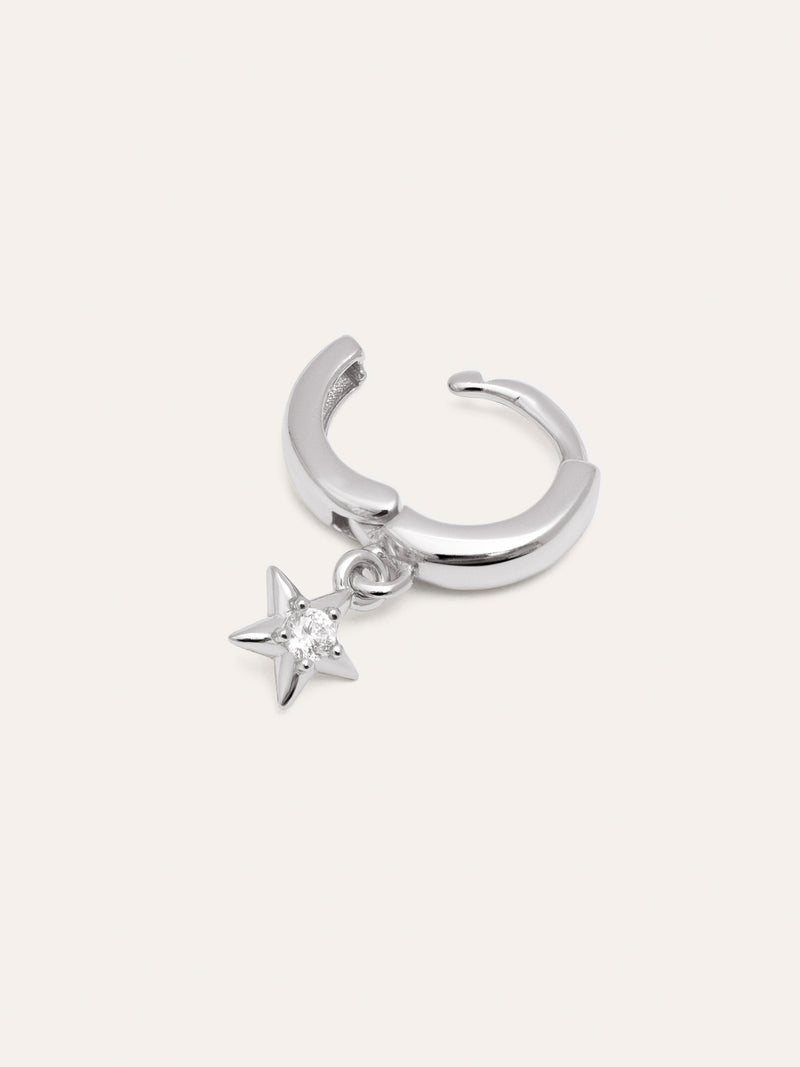 Boucle d'oreille unique Anneau Dance Star